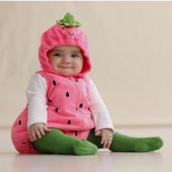 Strawberry Patch Baby Girl Costume - Picture 1 of 2